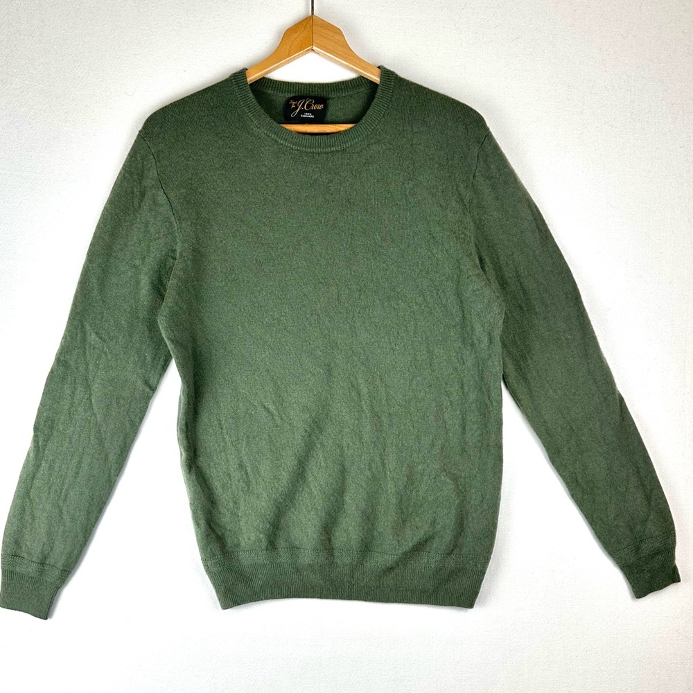 J Crew Cashmere Crewneck Pullover‎ Sweater Mens Office Preppy Quiet Luxury